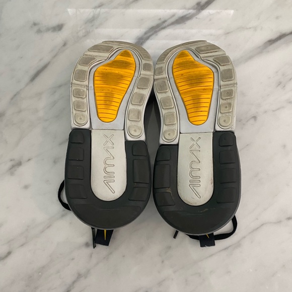 Nike Kids Black/Grey/Yellow Air 270 Size 11.5 - Picture 7 of 7